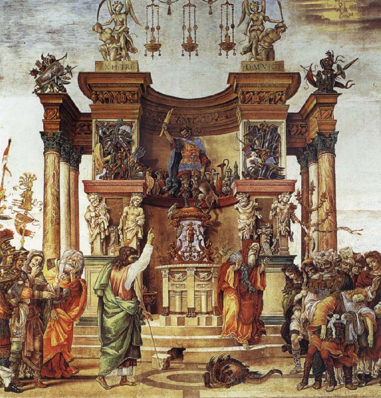 Filippino Lippi The Hl. Philippus and the dragon Norge oil painting art